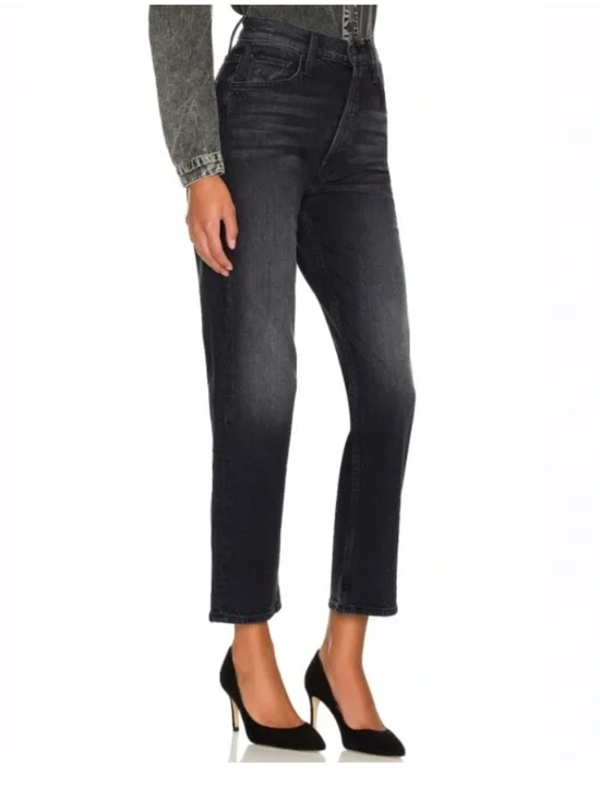 Mother Superior The Tomcat Straight Leg Jeans Lies, Lies, Lies Black Size 32 - Picture 2 of 13